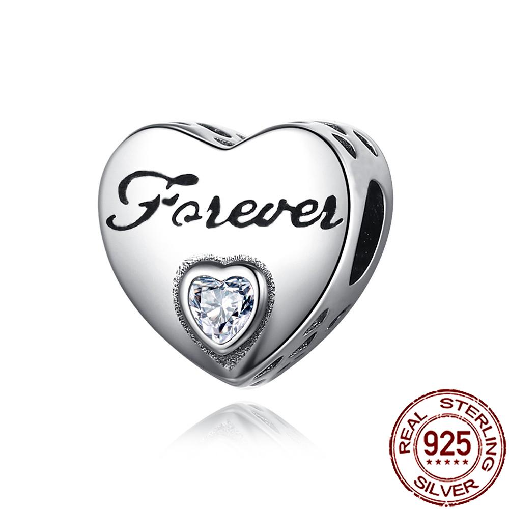 New Charms 925 Silver Sister Daughter Mum Mother Family Love Heart Beads Fit Origina Bracelet Necklace DIY Jewelry