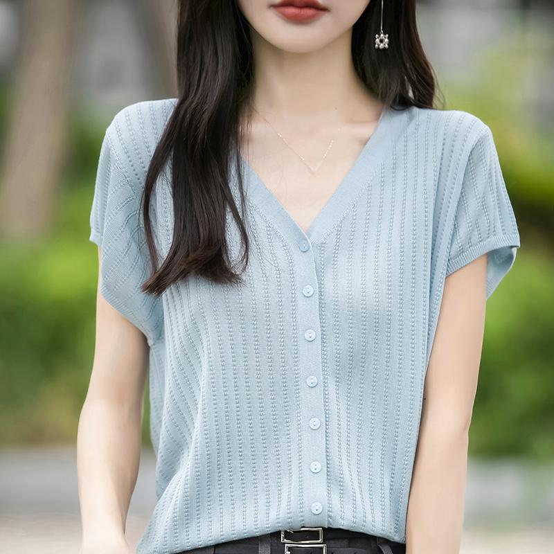 Женский легкий кардиган из 50% шерсти и 50% шелка Mulberry — универсальный трикотаж на все 4 сезона для комфорта и стиля в любое время года