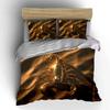Golden Scorpion on Sand Bedding Duvet Cover Set  (1*Duvet Cover 2*Pillowcases, without duvet insert)