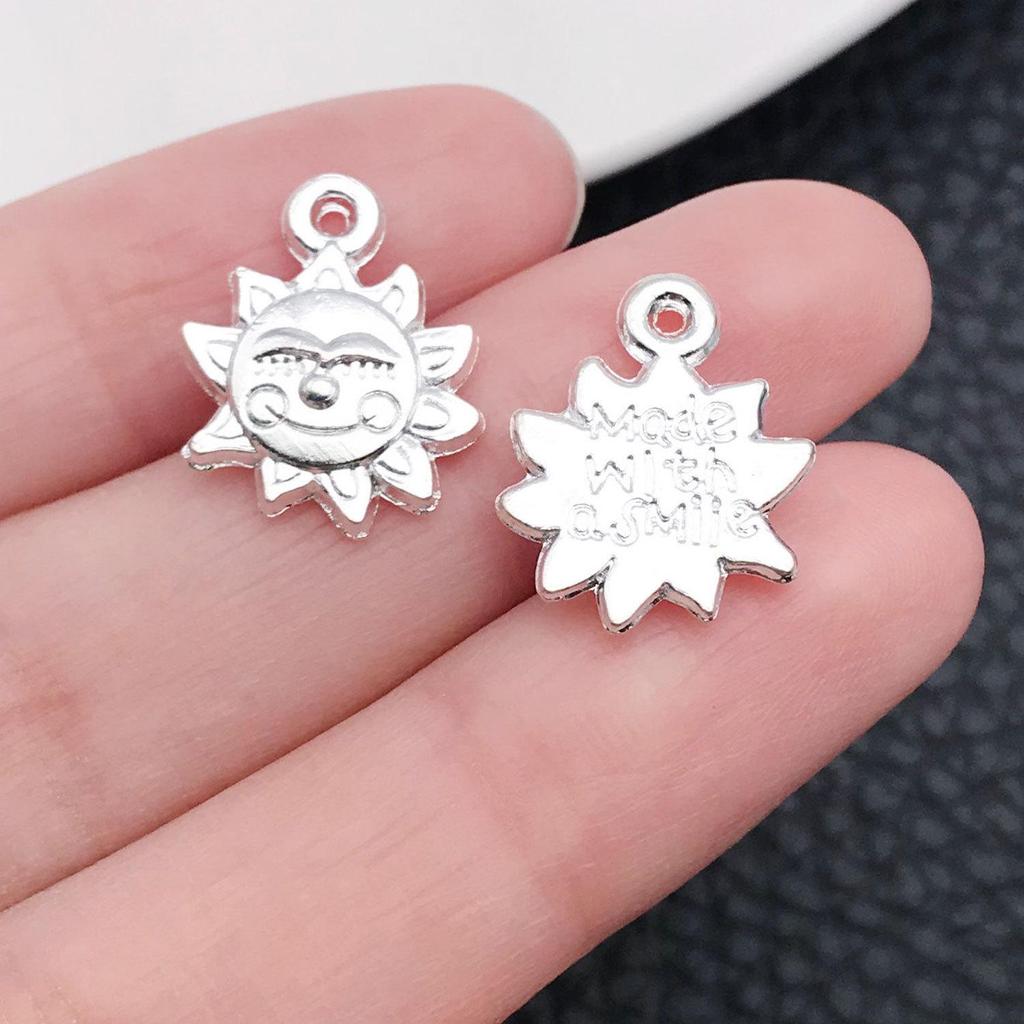 Старинная серебряная подвеска в виде звезды, луны, солнечного шара — аксессуар для самостоятельного изготовления украшений