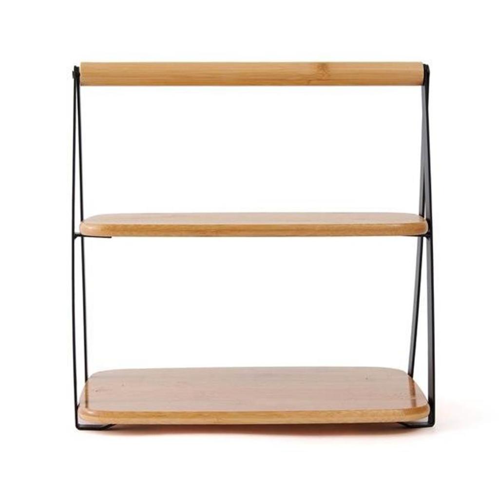 Презентационный стеллаж Mien Bamboo 2 уровня Bamboo 27x28 см