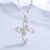 S925 Новый свежий кулон в виде бабочки в корейском стиле, модный особый интересный дизайн, кулон в виде чувства, серебро