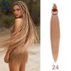 Synthetic Pre Stretched Braiding Hair 3X Pack 24 Inch - Similar to X-Pression Soft Yaki Texture Hot Water Setting