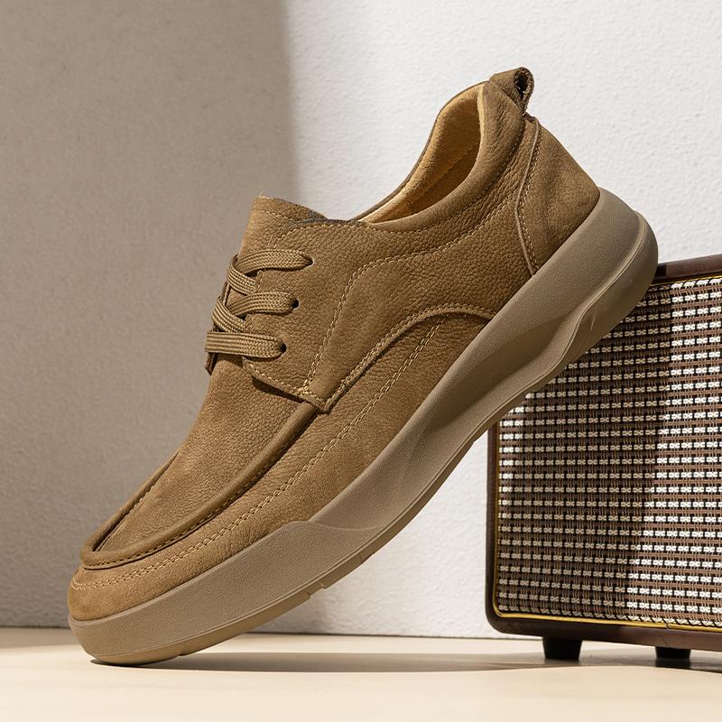 Мода Мода Замшевая кожа Мужские туфли Оксфорды Британский стиль Повседневная обувь Классическая мужская обувь для ходьбы Tenis Masculino Обувь для скейтборда