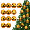 Lillian Vernon Glass Jack-o'-Lantern Halloween Keepsake Ornaments - Set of 12, Mini
