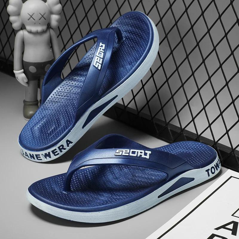 Летние мужские шлепанцы Спортивные уличные модные и трендовые удобные пляжные сандалии Мужская повседневная обувь Домашние шлепанцы Домашняя обувь