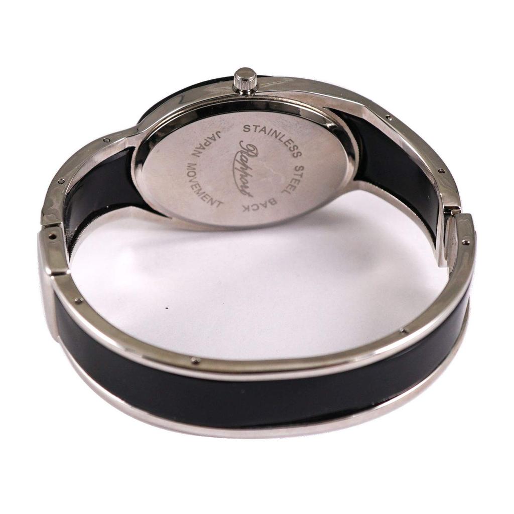 Наручные часы Oval Bangle Watch Modified Type Rapport Watch 188908 Black [Rapole] Женские