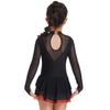 Child Girls Ballet Gymnastics Leotard Rhinestone Figure Ice Skating Dress Ballroom Dance Costume Training Performance Clothing