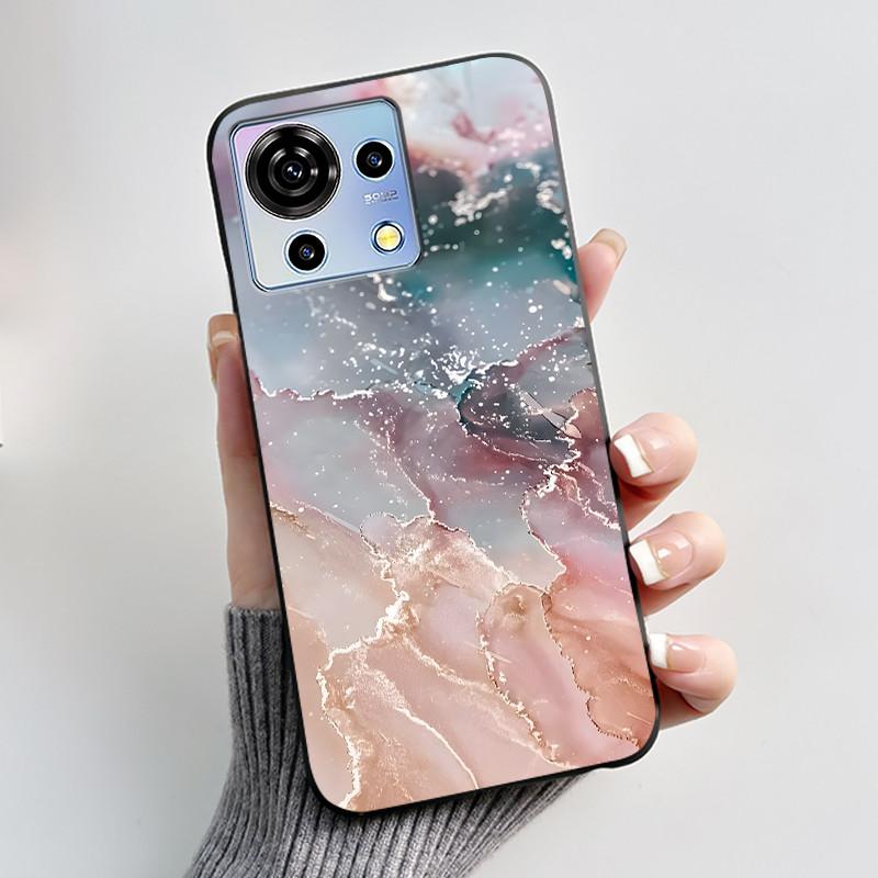 Для ZTE Blade V50 Vita Чехол Роскошный Милый Кролик с Сердечками Смешной Черный Мягкий Силиконовый Чехол для Телефона Для ZTE BladeV50 Vita V50Vita Обложка