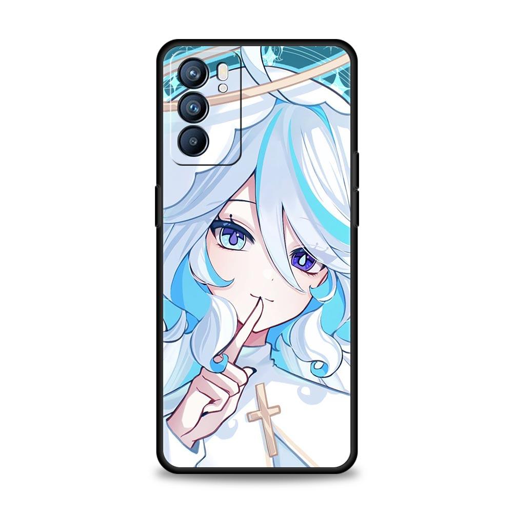 Чехол Genshin Impact Милая Фурина для Oppo Reno13 Reno12 Reno11 F Reno10 Pro A54 5G Find X5 A53 A52 A9 A17 4G A79 A80 A98