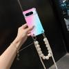 Чехол через плечо с жемчужным ремешком для Google Pixel 8 Pro, браслет-цепочка, прозрачные чехлы с градиентом для Google Pixel 7 6A, силиконовый защитный чехол для телефона
