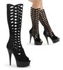 15cm Sexy Women Pole Dance Shoes Pumps Party Club Platform High-heeled Shoes Summer Peep Toe Plus Size