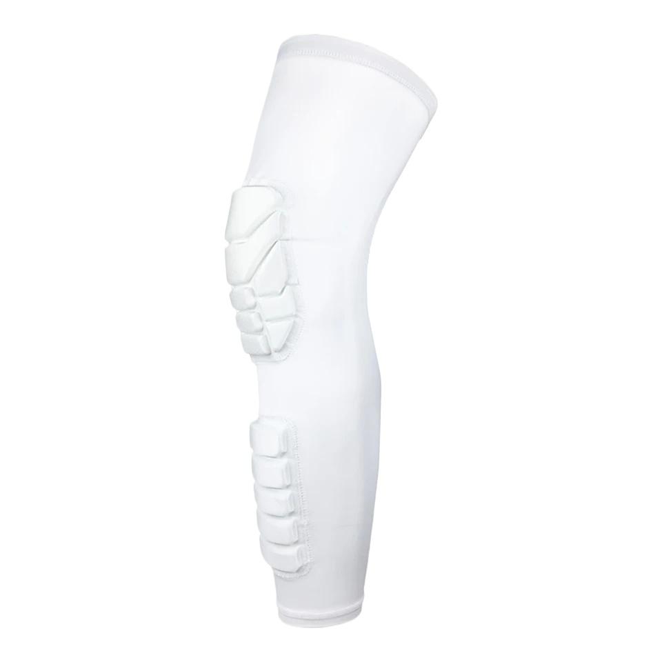 1 шт. спортивные наколенники удлиненные дышащие гетры противоскользящие амортизирующие двойные анти-столкновения для спорта на открытом воздухе для мужчин и женщин