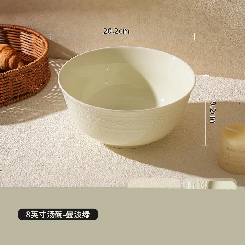 Exquisite Romantic Relief Dining Plate High End Hotel Restaurant Spaghetti Dining Plates Delicious Dishes Fish Plate Rice Bowls