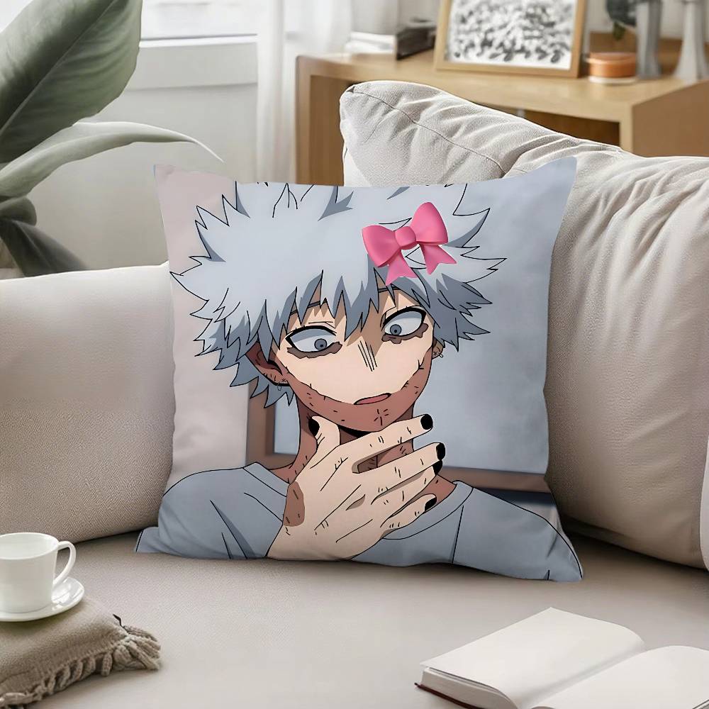 Anime MMy Hero Academia Dabi Pillow Sofa And Living Room Decorative Cushion Covers Dustproof And Miteproof Invisible Zipper
