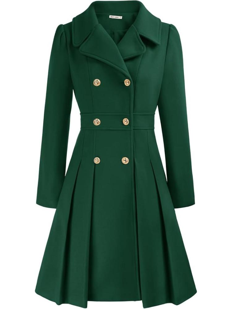 Розовый двубортный тренч с поясом, лацканами с насечкой и золотыми пуговицами