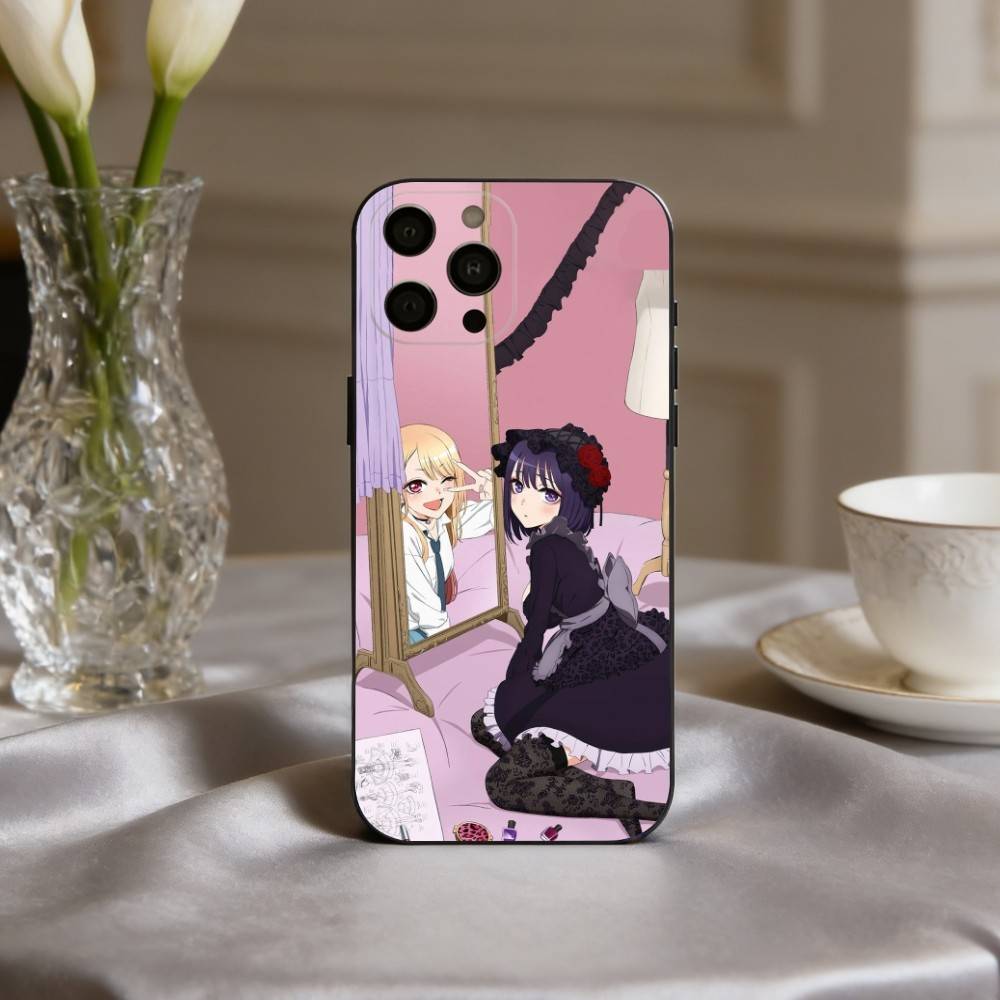 Чехол для телефона S-Shizuku K-Kuroe M-Marin Kitagawa Для iPhone 17pro, 16,15,14,13,12,11 X XR Plus, Другие Мягкий Черный Чехол