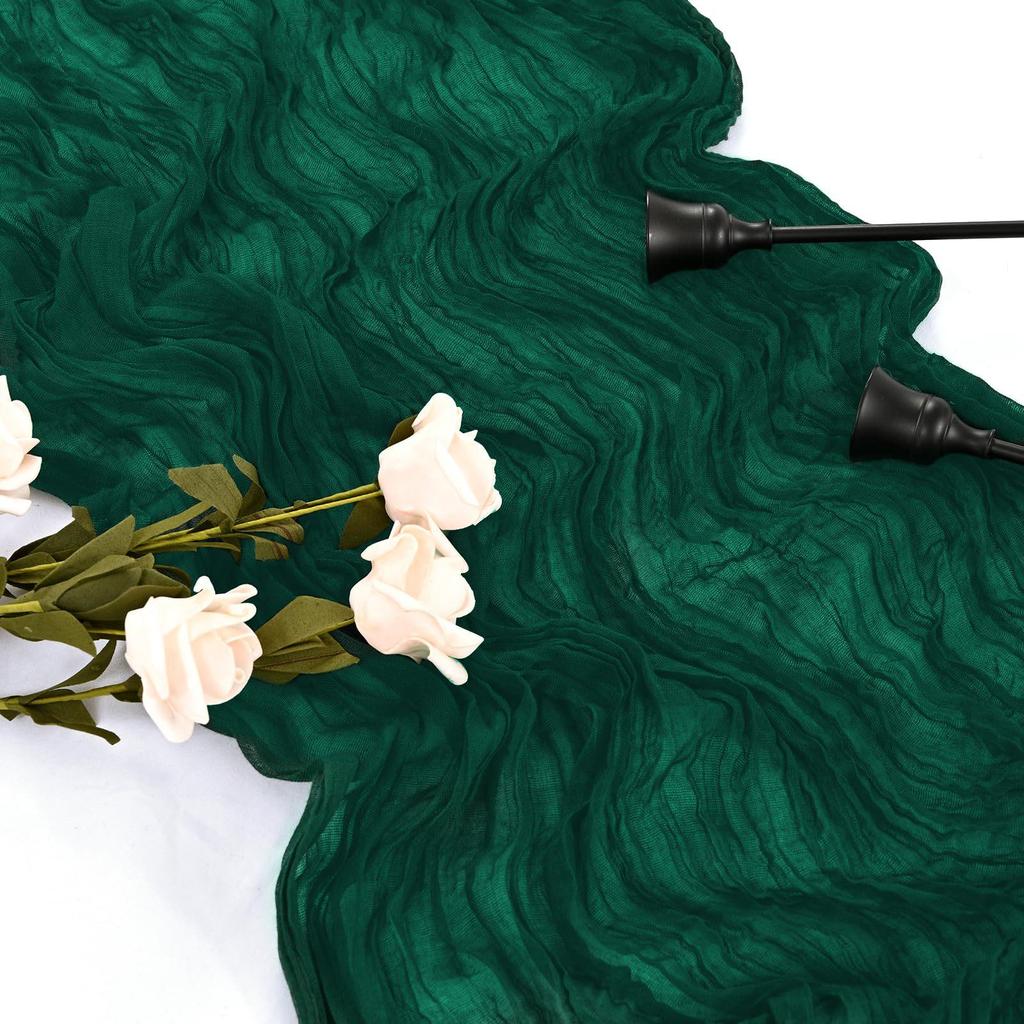 Балийская скатерть-раннер из мятой марли - Свадебный и праздничный декор в богемном стиле