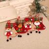 Small Christmas Stockings Christmas Tree Ornaments Christmas Candy Gift Bag Socks Merry Christmas Santa Claus Snowman Elk