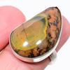 Honey Dendritic Gemstone 925 Sterling Silver Jewelry Ring Size 8.5 z7F87