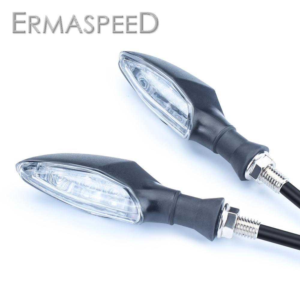 1 пара мотоциклетных предупредительных сигнальных огней, черная пара задних мигалок, светодиодный мотоцикл