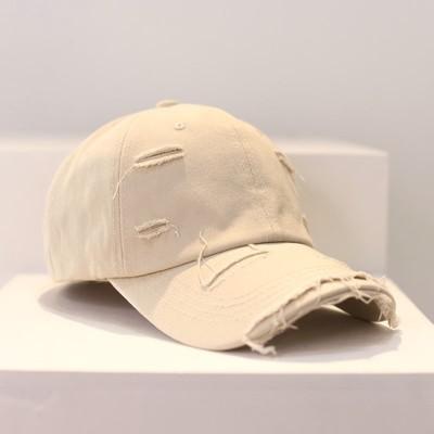 WoZhen Vintage Distressed Hats Soft Top Custom Cap Baseball Cap With Rips