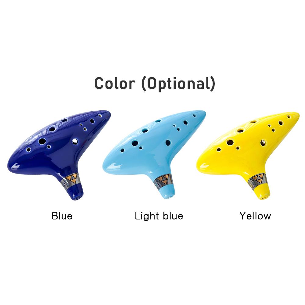 Портативный музыкальный инструмент Alto C Ocarina с 12 отверстиями и защитным чехлом