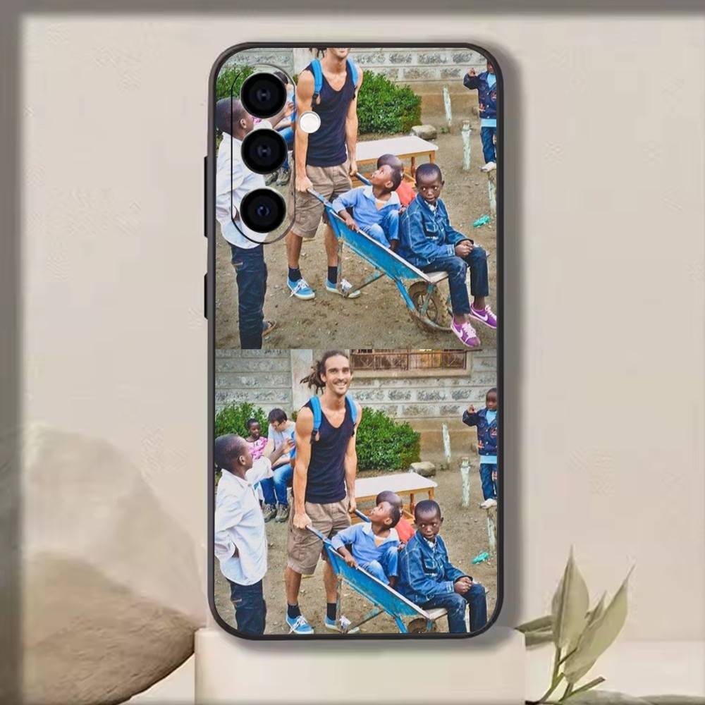 Louis Cole Чехол для телефона для Samsung Galaxy A73, A72, A71, A70, A53, A52, A51, Мягкий силиконовый черный чехол