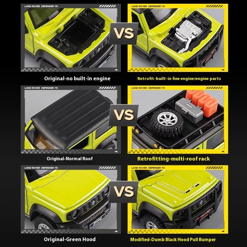 ОСО 1:32 Suzuki Jimny Сборная версия Литой металлический модель-конструктор Автомобильная игрушка Украшения Декоративное модное украшение В подарок другу
