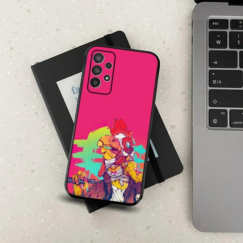 Игровой чехол для телефона Hotline Miami для Samsung S24, S21, S22, S23, S30, Ultra, S20, Plus, Fe, Lite, Note, 10, 9, 5G Черный Мягкий чехол