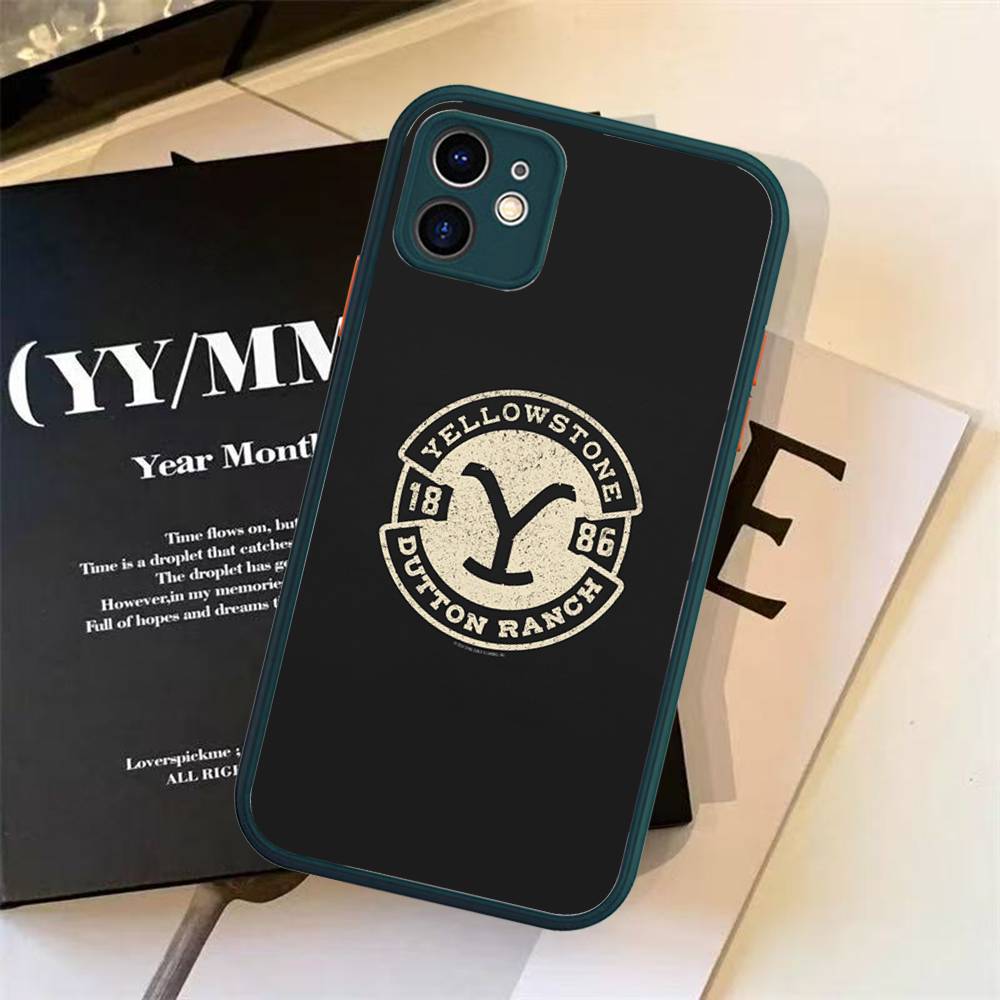 Популярный чехол для телефона Y-Yellowstone D-Dutton R-Ranch для iPhone 13 12 X XS MAX Pro Max 16 15 11 14 Pro Max Ударопрочный матовый чехол