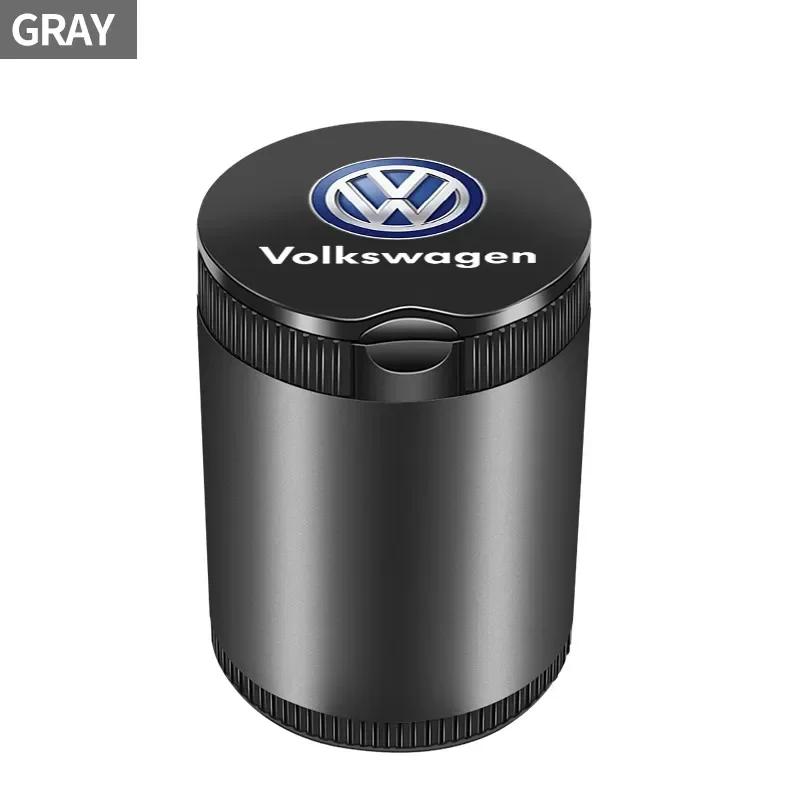 Car For Volkswagen VW Fashion Car Portable Car Ashtray LED Light Version For Volkswagen Tharu R Polo T5 GTI Tiguan Passat R-Lin