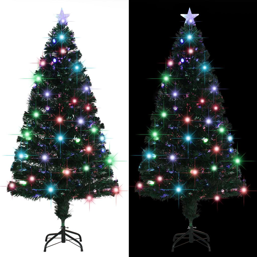 Illuminated Christmas Tree with Stand and LED 150 cm Fiber Optic