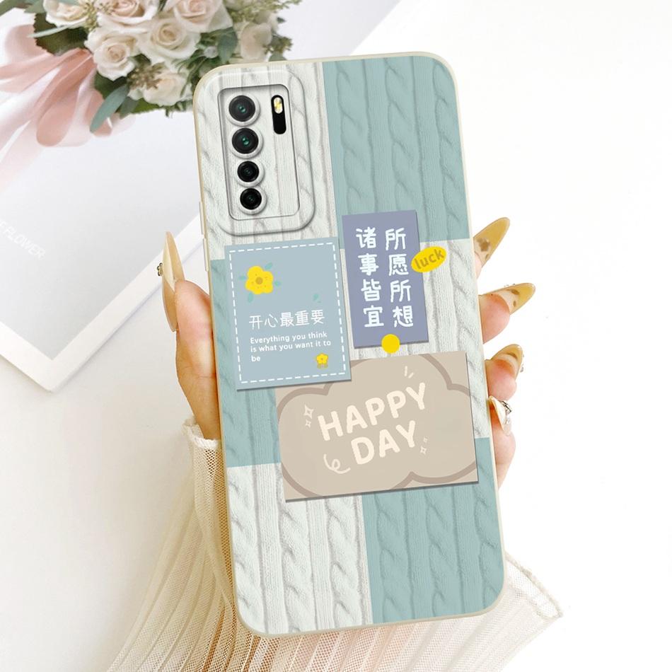 For Huawei Nova 7 SE 5G / P40 Lite (5G) CDY-NX9A CDY-NX9B Fashion Dusk Beach Painting Phone Case Shockproof Soft Silicone Bumper