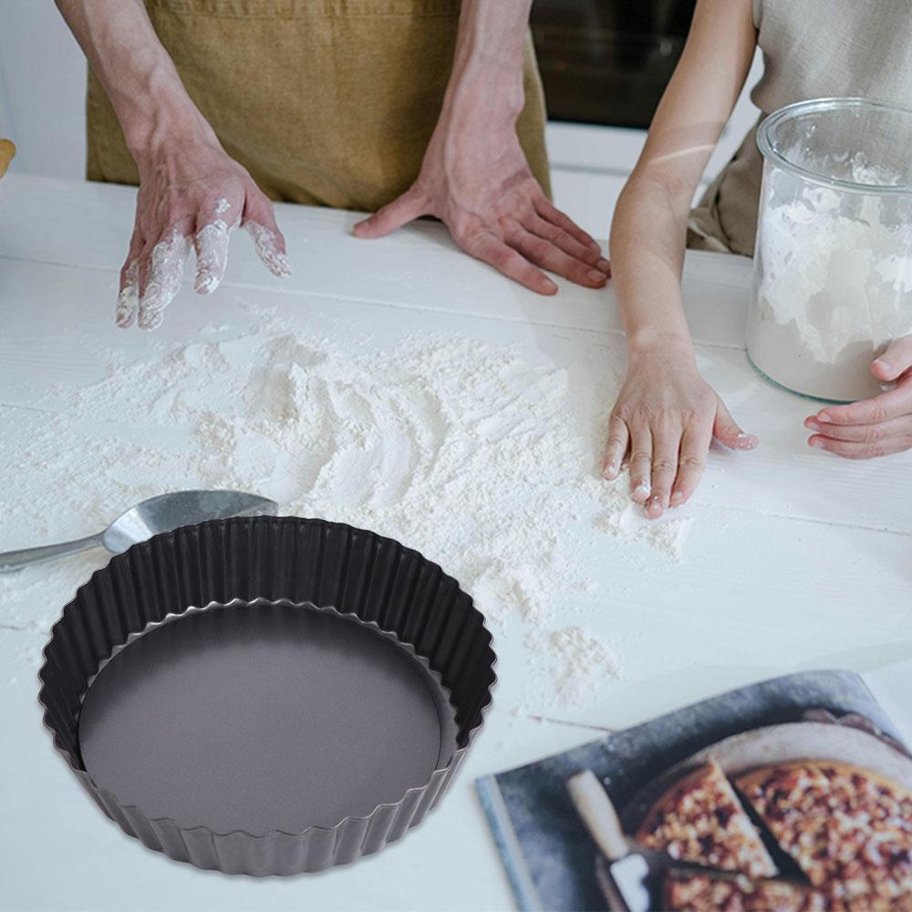 Removable Bottom Non-Stick Molds Easy Clean Pizza Mould Bakeware Pan  Professional Baking