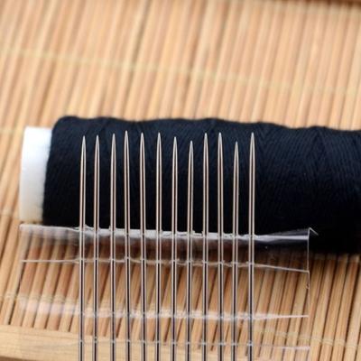 25 шт., иглы для шитья из нержавеющей стали высокой твердости, иглы для шитья крестом, иглы для одежды