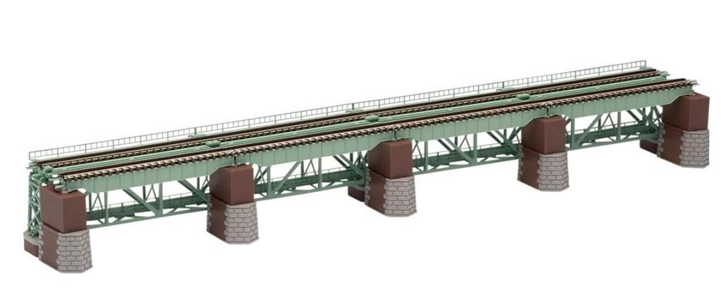 TOMIX N Gauge Upper Railway Bridge Set Green 3270 Railway Model Supplies