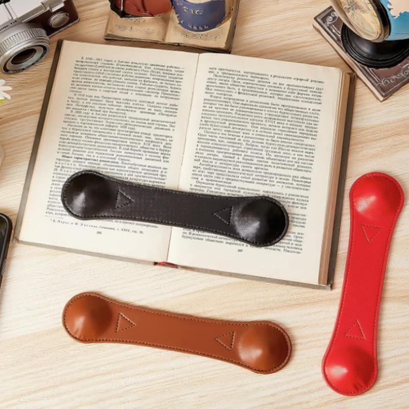 Утяжеленная закладка, кожаный зажим для страниц, держатель для книг, фиксированное чтение, весовая закладка под давлением
