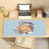 Милая кошка Иллюстрация Коврик для мыши Для офиса Игр и Клавиатур Нескользящий Большой Водонепроницаемый