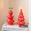 Atmosphere Light Gift: Adorable Ceramic Star Christmas Tree Night Light Home Decor Tabletop Ornament Birthday Present