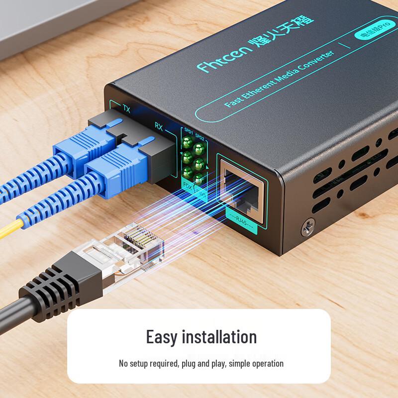 Fenghuo Tiancheng Carrier-grade Pro ST Gigabit Fiber Optic Transceiver