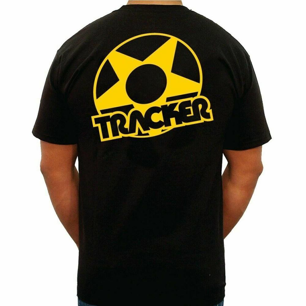 Футболка для скейтборда Tracker Trucks со ЗВЕЗДНЫМ ЛОГОТИПОМ ЧЕРНАЯ с ЖЕЛТЫМ ЛОГОТИПОМ Унисекс