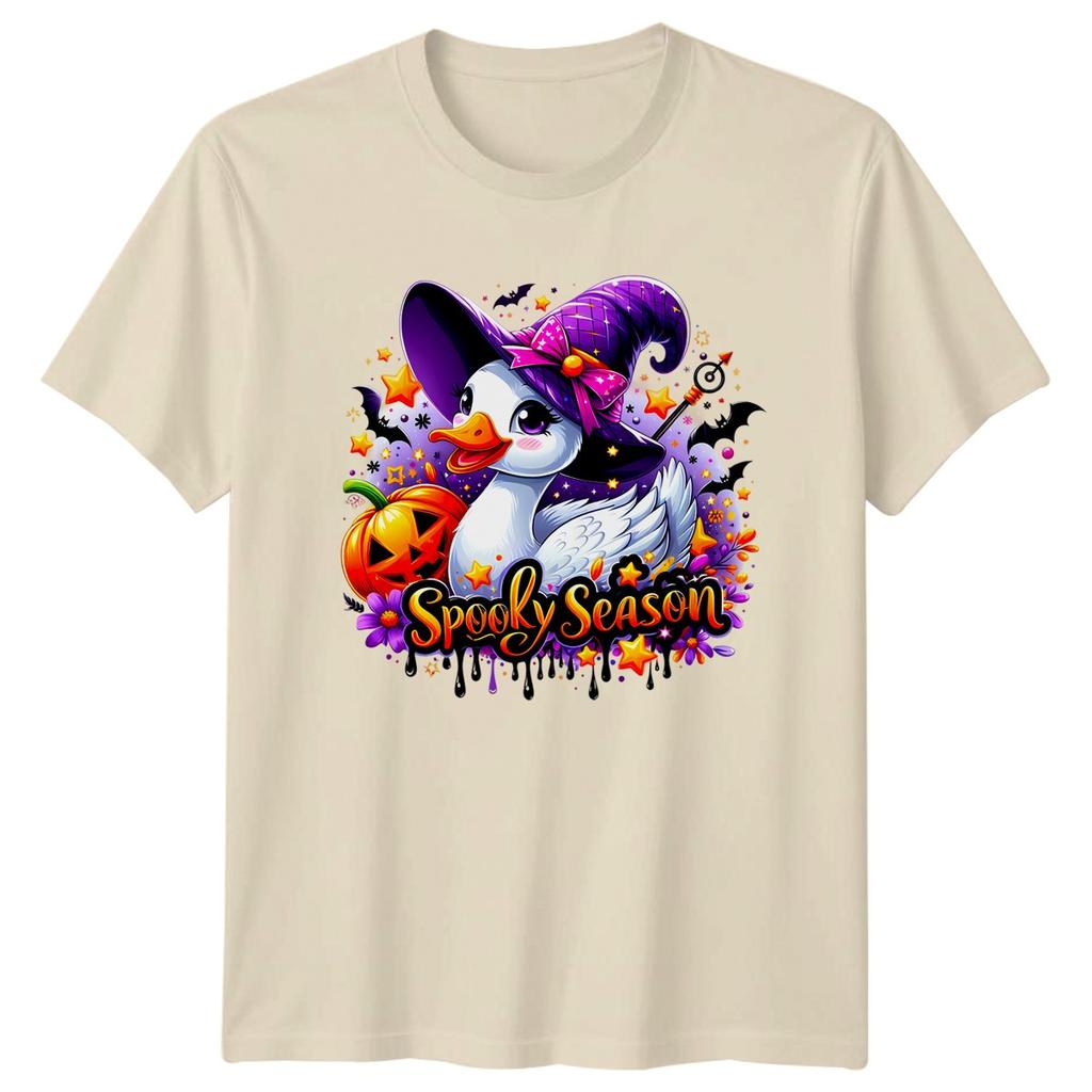 Spooky Season Duck Halloween Witch Hat Unisex Graphic Tee Unisex Unisexs TShirt
