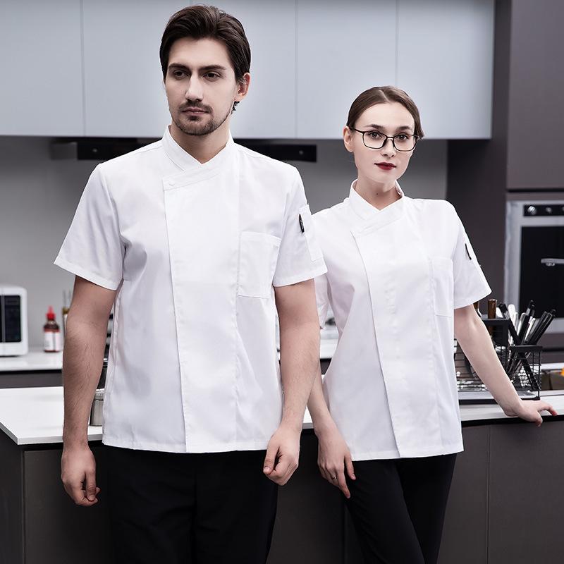 Chef Uniform - Long Sleeve, Easy-Wash, Wear-Resistant, Solid Color for Autumn/Winter