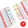 Cloth Drawing Pen Fabric Paint T-Shirt Brush Textile Marker  Waterproof Ink 12/24 Colors
