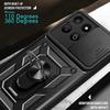 Funda for Honor X8C X7C 4G Чехол-слайдер для объектива камеры Кольцо-подставка Держатель Противоударный чехол для телефона Honor X7C Capa