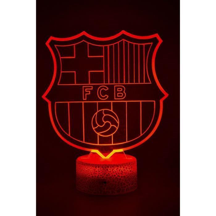 Lampe De Chevet 3D LED - FC Barcelone - Multicolore - Tactile - Rechargeable USB - Décorative