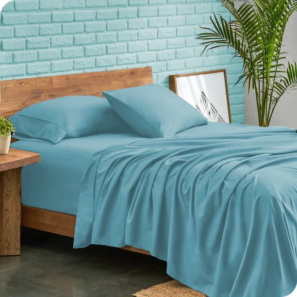 Роскошный комплект простыней из 4 предметов 600TC 100% египетский хлопок с однотонным узором и глубоким карманом 30 см – ультрамягкий, прочный комплект постельного белья с глубоким карманом для всех размеров