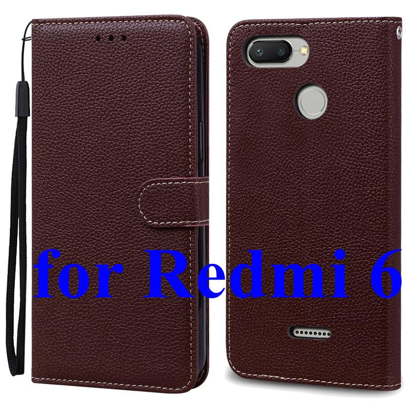 Mi 6 Case For Xiaomi Mi 6 Case Redmi 6 Leather Wallet Flip Case For Xiaomi Redmi 6 Mi6 Phone Case Redmi6 Cover Fundas Shell Bags