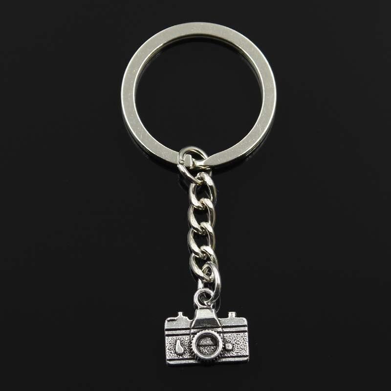 Модная камера 15x14 мм кулон 30 мм брелок для ключей металлическая цепочка бронзовый мужской автомобильный подарок сувенирный брелок